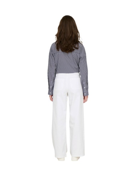 Jacqueline De Yong Pantalon femme blanc stretch