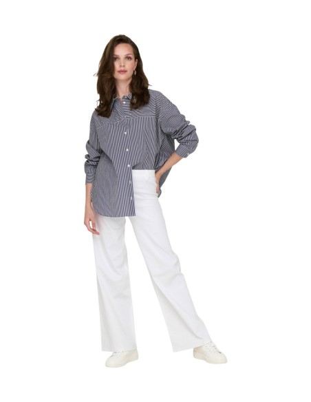 Jacqueline De Yong Pantalon femme blanc stretch