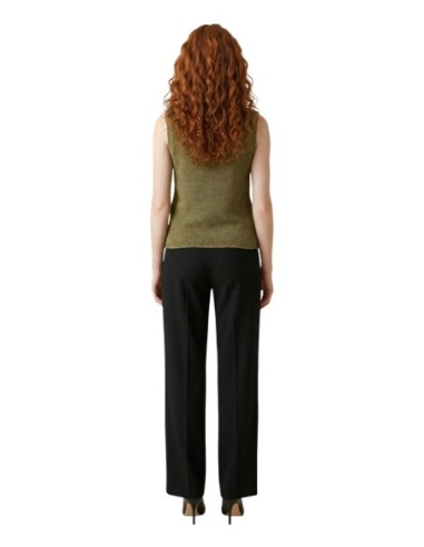 Jacqueline De Yong Gilet femme vert boutonné