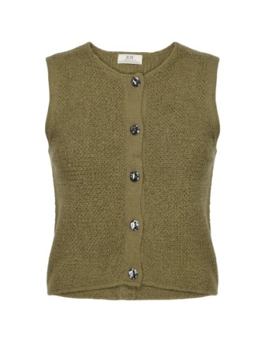 Jacqueline De Yong Gilet femme vert boutonné
