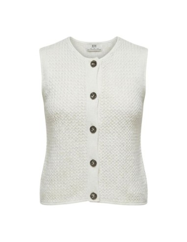 Jacqueline De Yong Gilet femme blanc boutonné