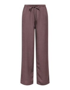 Jacqueline De Yong Pantalon femme violet à lacets