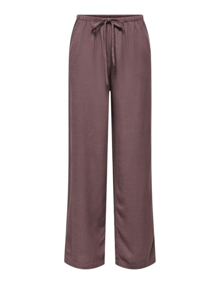 Jacqueline De Yong Pantalon femme violet à lacets