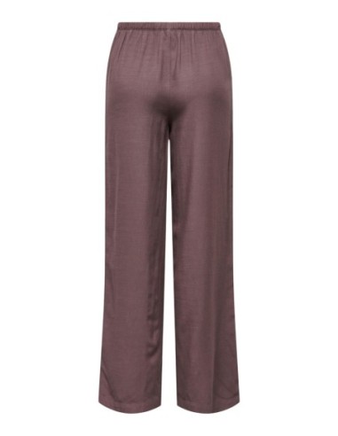 Jacqueline De Yong Pantalon femme violet à lacets