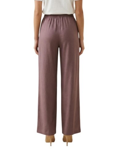 Jacqueline De Yong Pantalon femme violet à lacets