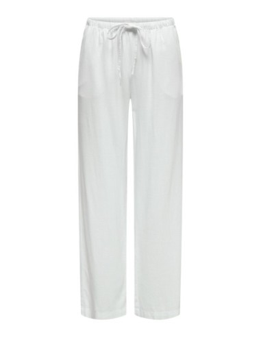 Jacqueline De Yong Pantalon femme blanc à lacets