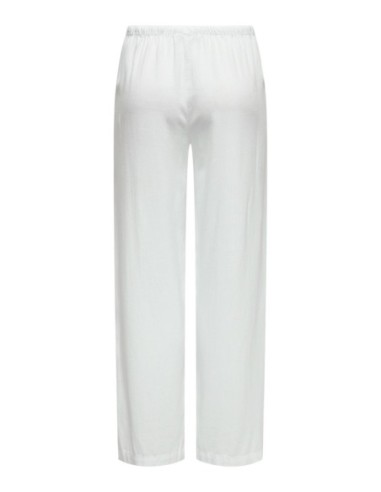 Jacqueline De Yong Pantalon femme blanc à lacets