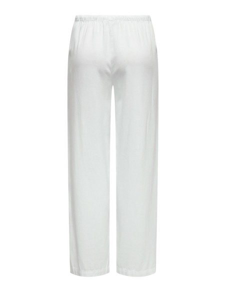Jacqueline De Yong Pantalon femme blanc à lacets