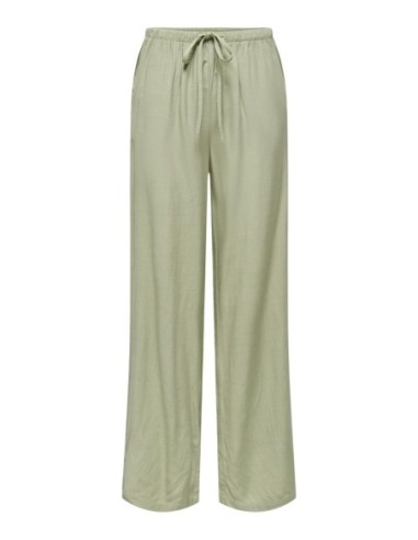 Jacqueline De Yong Pantalon femme vert à lacets