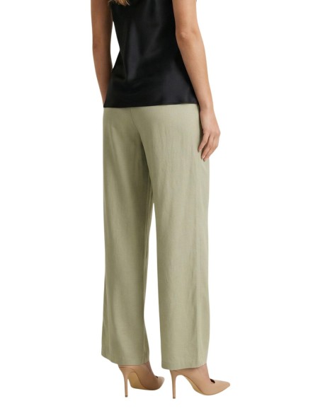 Jacqueline De Yong Pantalon femme vert à lacets