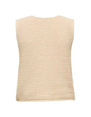 Jacqueline De Yong Gilet femme beige boutonné