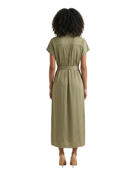 Jacqueline De Yong Robe femme verte avec ceinture
