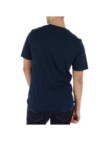 Timberland T-shirt homme bleu imprimé – Coton