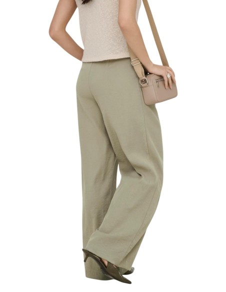 Jacqueline De Yong Pantalon femme beige stretch