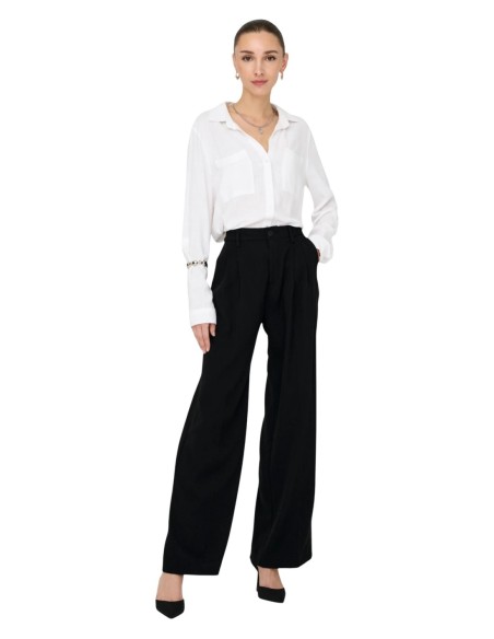 Jacqueline De Yong Pantalon femme noir stretch