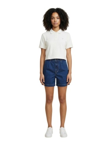 Jacqueline De Yong Short femme bleu denim