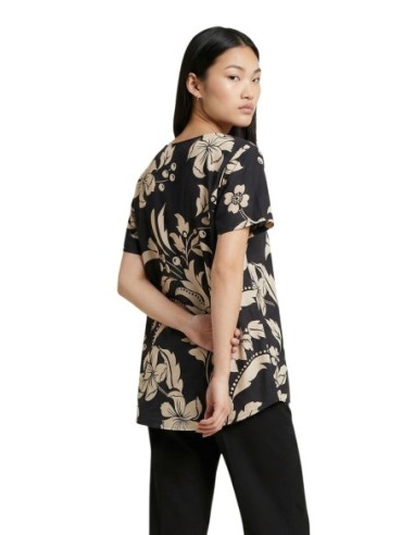Jacqueline De Yong Blouse femme noire fleurie