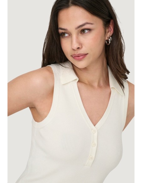 Jacqueline De Yong Débardeur femme beige col V