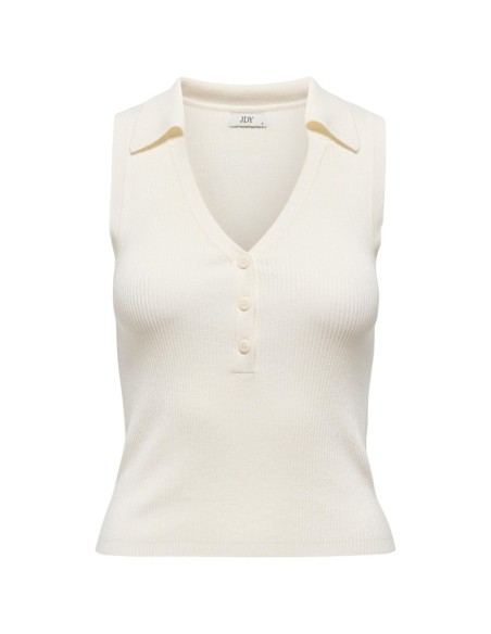 Jacqueline De Yong Débardeur femme beige col V