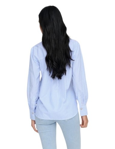 Jacqueline De Yong Chemise femme bleu azur manches longues