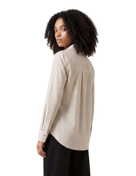 Jacqueline De Yong Chemise femme beige manches longues