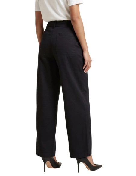 Jacqueline De Yong Pantalon femme noir taille haute