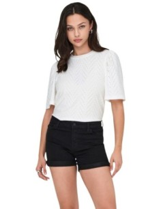 Jacqueline De Yong Blouse femme blanche manches courtes
