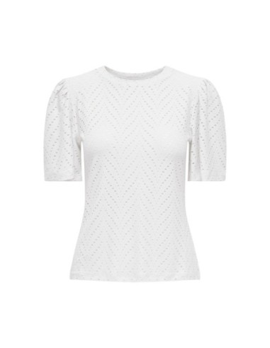 Jacqueline De Yong Blouse femme blanche manches courtes