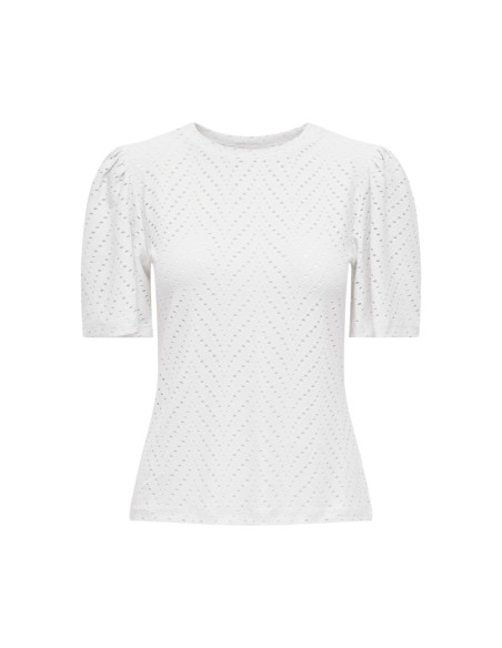 Jacqueline De Yong Blouse femme blanche manches courtes