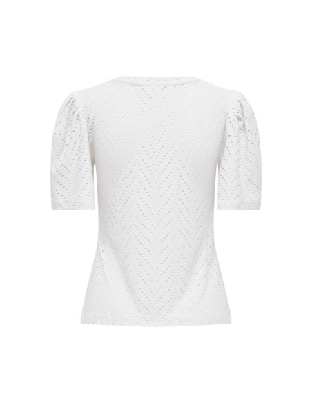 Jacqueline De Yong Blouse femme blanche manches courtes