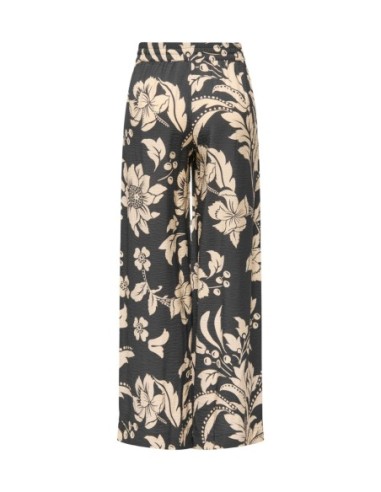 Jacqueline De Yong Pantalon femme noir fleuri
