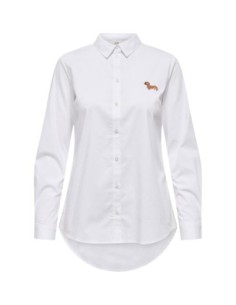 Jacqueline De Yong Chemise femme beige manches longues