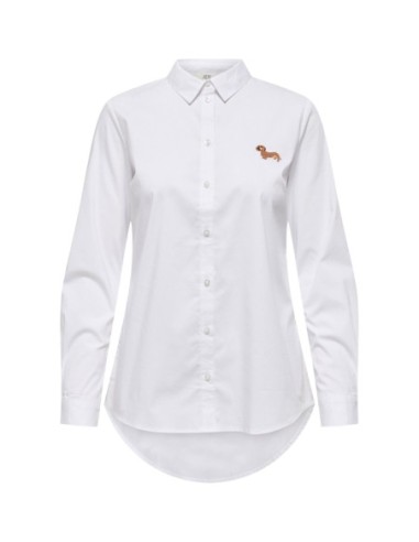 Jacqueline De Yong Chemise femme beige manches longues