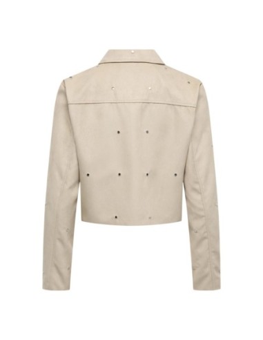 Jacqueline De Yong Veste femme beige zippée
