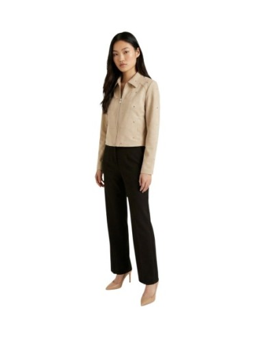 Jacqueline De Yong Veste femme beige zippée