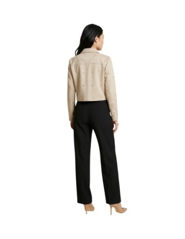 Jacqueline De Yong Veste femme beige zippée