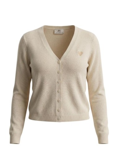 Jacqueline De Yong Cardigan femme beige boutonné