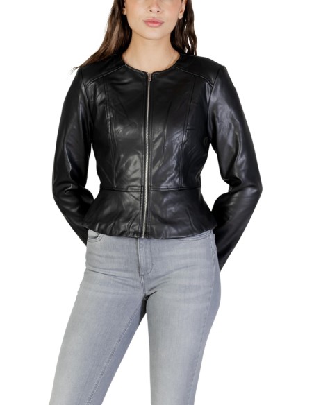 Jacqueline De Yong Veste femme noire zippée
