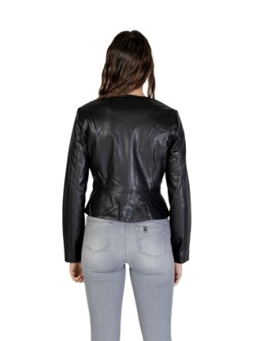 Jacqueline De Yong Veste femme noire zippée