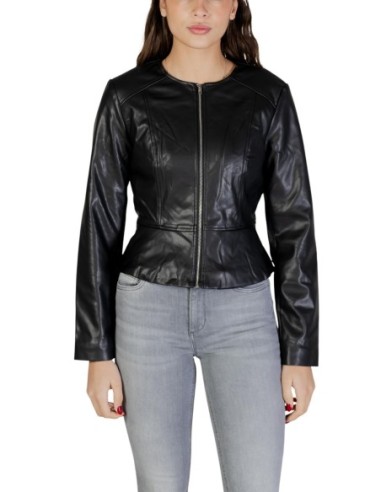 Jacqueline De Yong Veste femme noire zippée