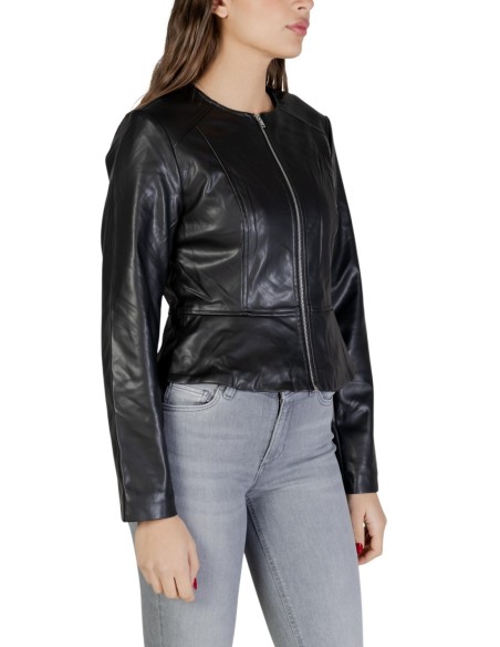 Jacqueline De Yong Veste femme noire zippée