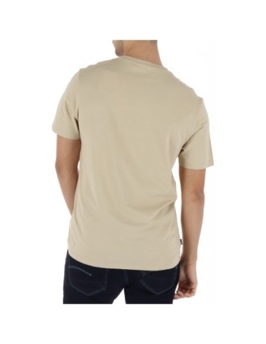 Timberland T-shirt homme beige imprimé – Coton