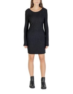 Jacqueline De Yong Robe femme noire rayée