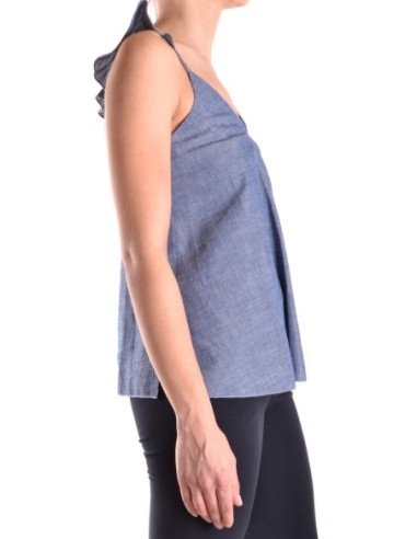 Dondup Débardeur femme bleu col V