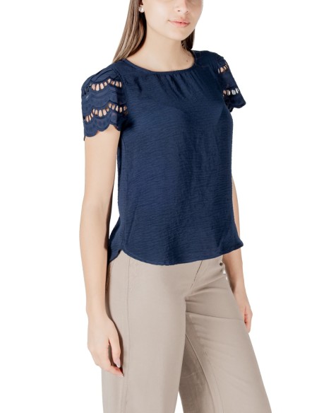 Jacqueline De Yong T-shirt femme bleu