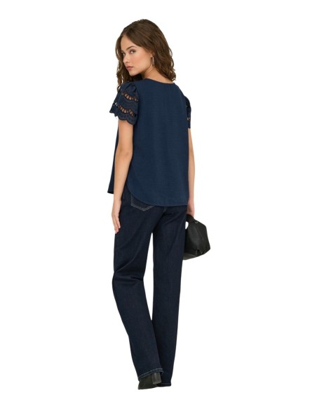 Jacqueline De Yong T-shirt femme bleu