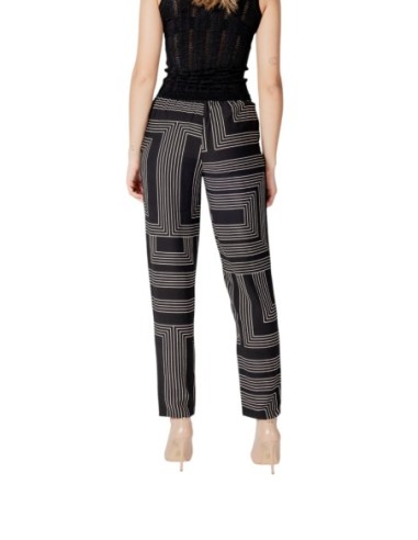 Jacqueline De Yong Pantalon femme noir imprimé