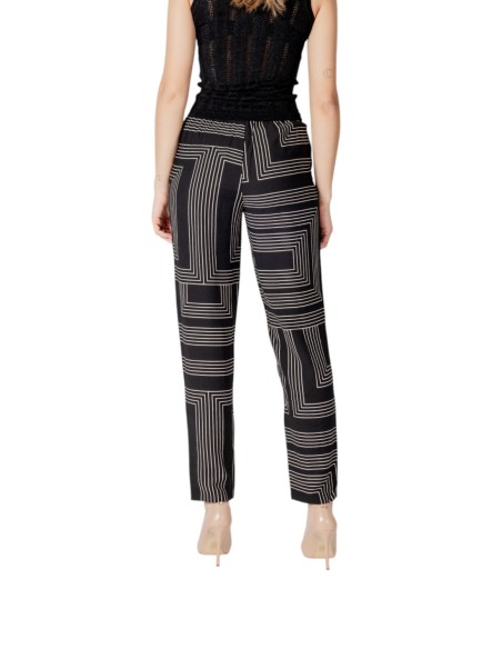 Jacqueline De Yong Pantalon femme noir imprimé