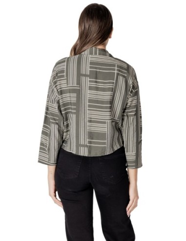 Jacqueline De Yong Blouse femme verte imprimée