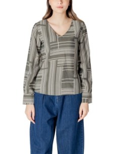 Jacqueline De Yong Blouse femme verte col V